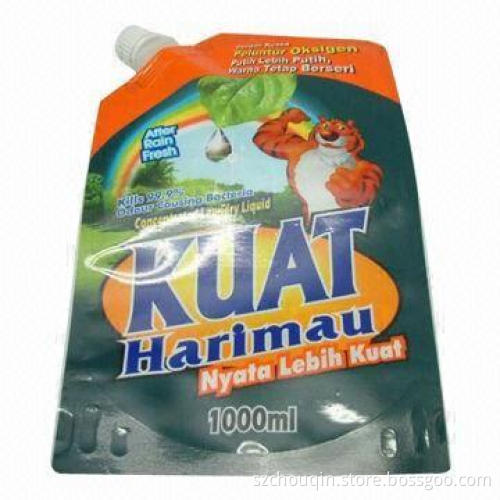 Spout Bags for Jam, Chicken Stock, Juice, Jelly, High Heat Seal Ability, Stand Up and Bottom Gusset
